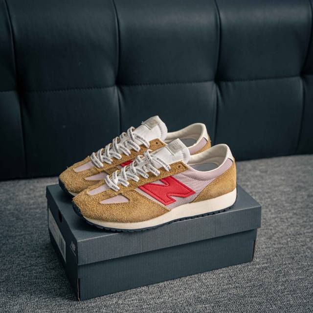 核心私 New Balance 新百伦 U471 复古休闲鞋 正确长绒鞋面 正确头层皮 N 字Logo 真皮纹理清晰可见 高弹大底 正确半透油蜡试脚纸 正确中底