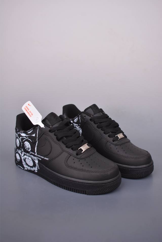 Nike Air Force 1 Low Cdg联名 原楦头原纸板 打造纯正空军版型 专注外贸渠道 全掌内置蜂窝气垫 原盒配件 原厂中底钢印、拉帮完美 官方货号