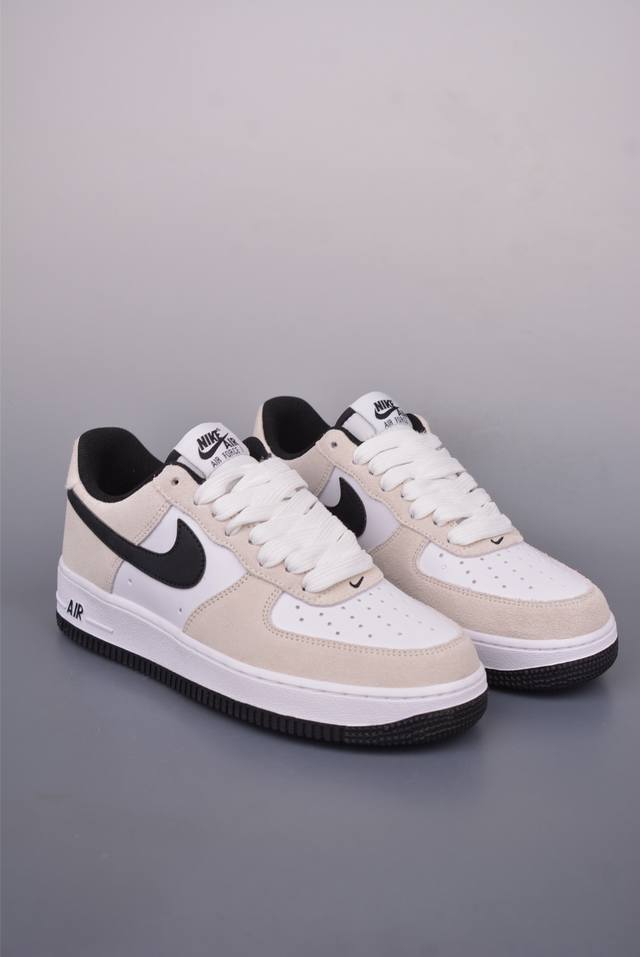 Nike Air Force 1 Low 白黑 原楦头原纸板 打造纯正空军版型 专注外贸渠道 全掌内置蜂窝气垫 原盒配件 原厂中底钢印、拉帮完美 官方货号: I
