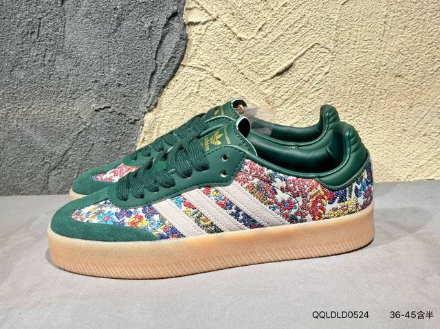 新品上市实拍 Adidas Originals Sambae Valentine W 百搭单品 复古桑巴板鞋 Jh7289 尺码：36 36.5 37 38 3
