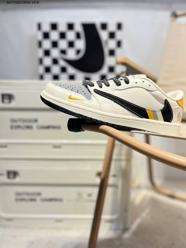 公司级头层皮乔丹Air Jordan 1 Low Aj1低帮系列篮球鞋 官方同步配色 原装级产物 #拒绝公底 立体鞋型 细节完美 高清洁度Xb1979 Aa77