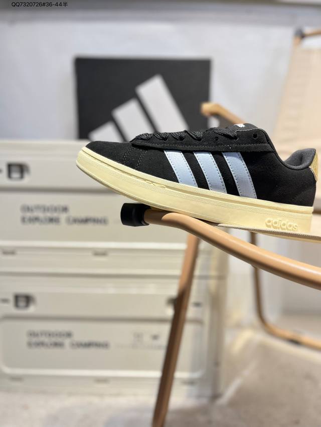 Adidas Grand Court Base 00S 格兰德学院系列低帮休闲运动板鞋Jh8671 Qq7320726#36-44半