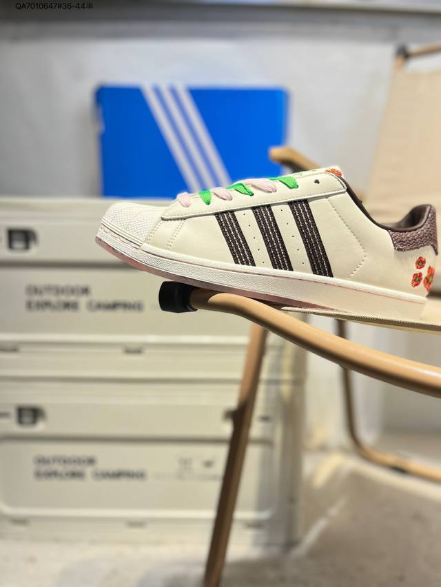 阿迪达斯Adidas三叶草 Originals Superstar 贝壳头系列低帮经典百搭休闲运动Jh7759 Qa7010647#36-44半