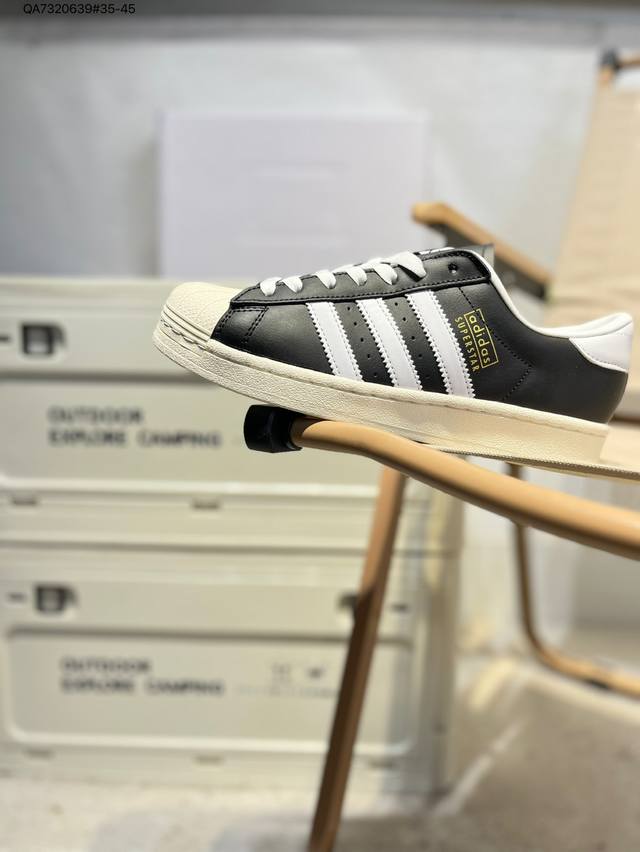 阿迪达斯Adidas三叶草 Originals Superstar 贝壳头系列低帮经典百搭休闲运动Ji0319 Qa7320639#35-45