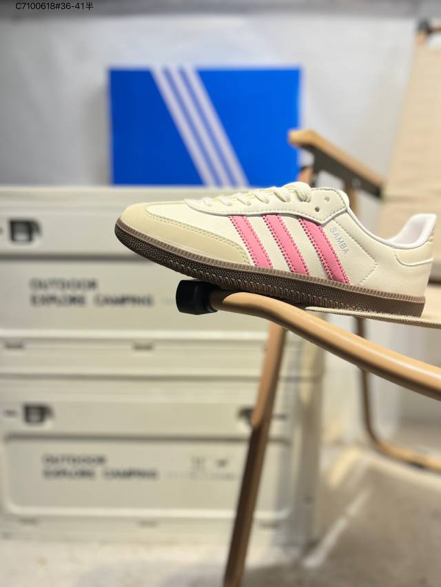 Adidas Originals Wb Pony Tonal Samba Og 桑巴舞系列绅士德训足球风百搭低帮休闲运动板鞋Jl2725 C7 618#36-4