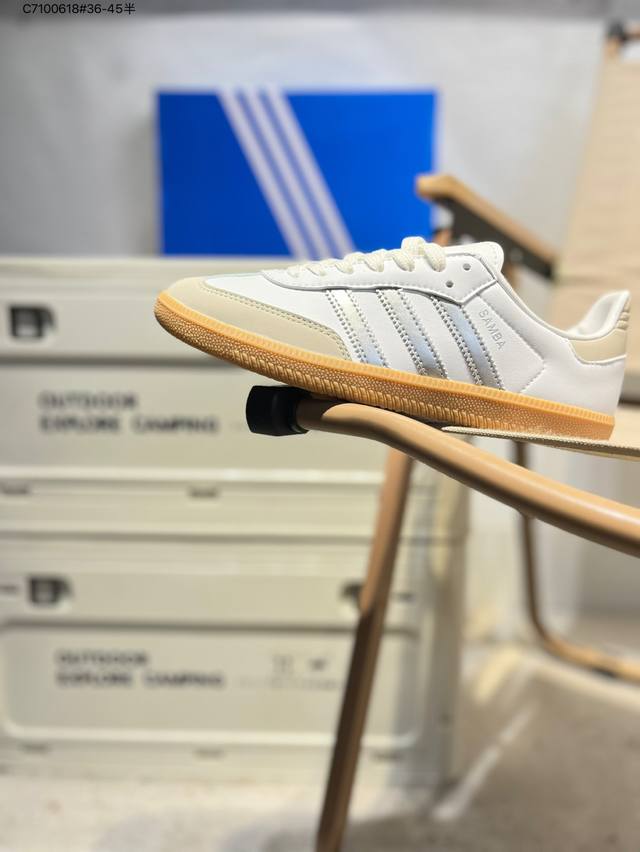 Adidas Originals Wb Pony Tonal Samba Og 桑巴舞系列绅士德训足球风百搭低帮休闲运动板鞋Jl2725 C7 618#36-4