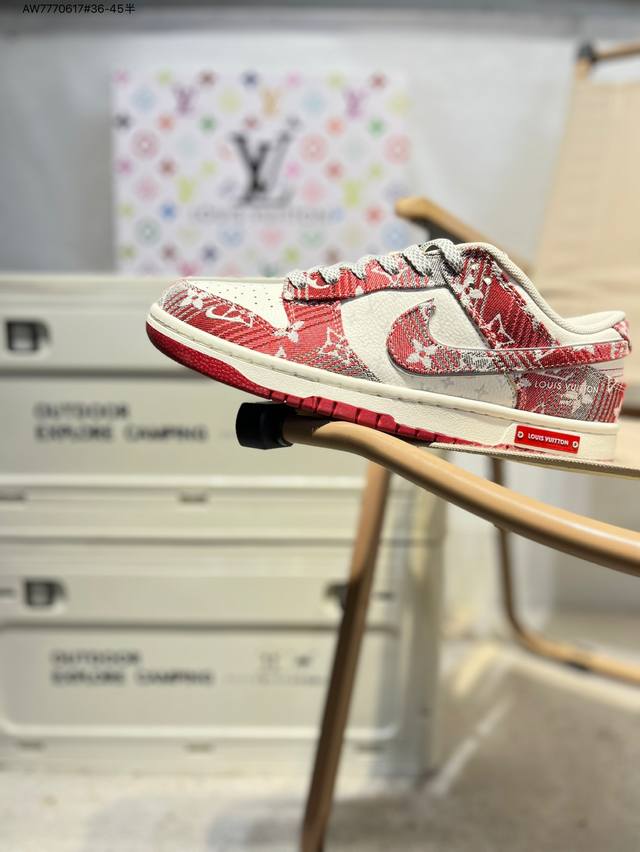 Lv X Nike Sb Dunk Low 大厂出品 极力推荐 新配色 原装头层材料 独家版型蒸餾加工 帶來的是更好的视觉和脚感体验 大厂纯原品质出货 清洁度