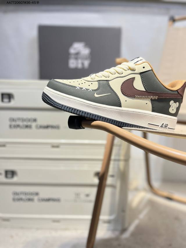 Nk Air Force 1'07 Low 空军一号低帮休闲板鞋 #定制皮料 原楦原纸板 纯正空军版型 高清洁度 内置全掌气垫Am1588 Aa7720607#