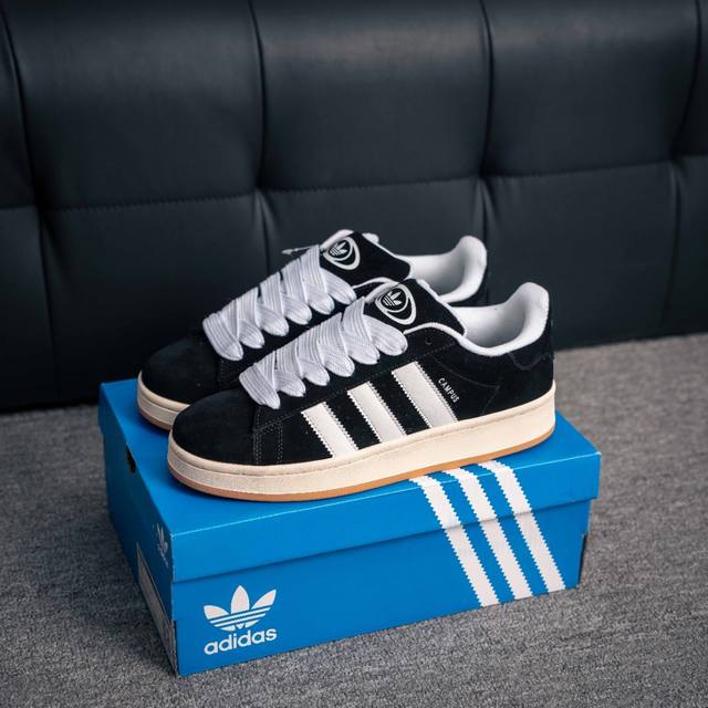 核心私 Adidas Originals Campus 00S 学院系列面包风经典复古低帮百搭休闲运动板鞋 货号：Hq8708 尺码：36 36.5 37.5