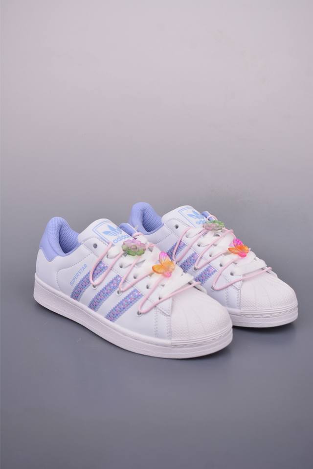 Adidas Originals Superstar 2代 2025全新版本 贝壳头官方同步 渠道正品订单 诠释市场最高工艺水平 贝壳头经典小白板鞋 专柜上架同