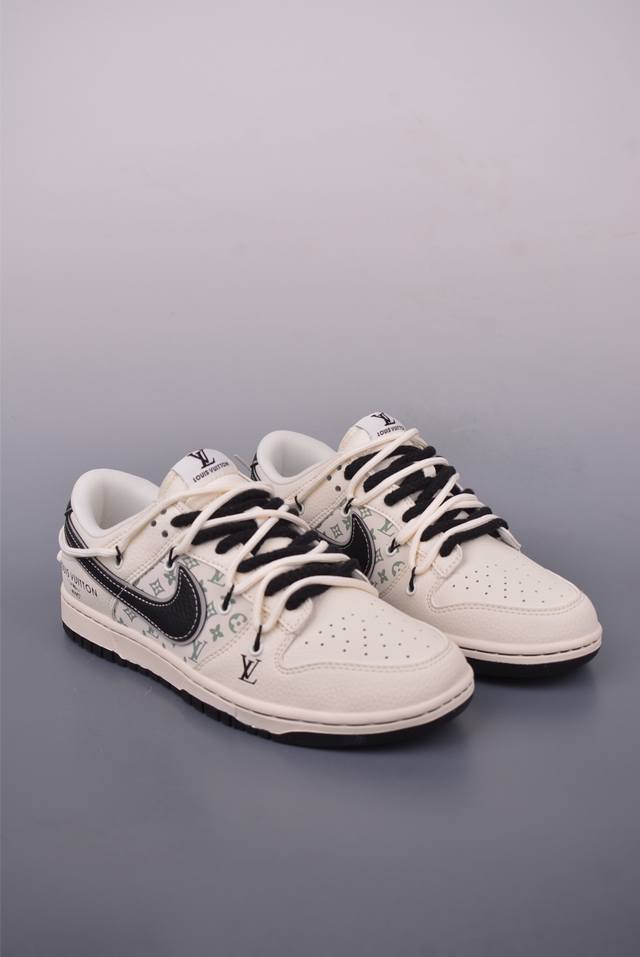 Nike Sb Dunk Low Lv联名 解构抽绳鞋带 纯原大厂出品 极力推荐 原装头层材料 独家版型蒸餾加工 帶來的是更好的视觉和脚感体验 大厂纯原品质出货