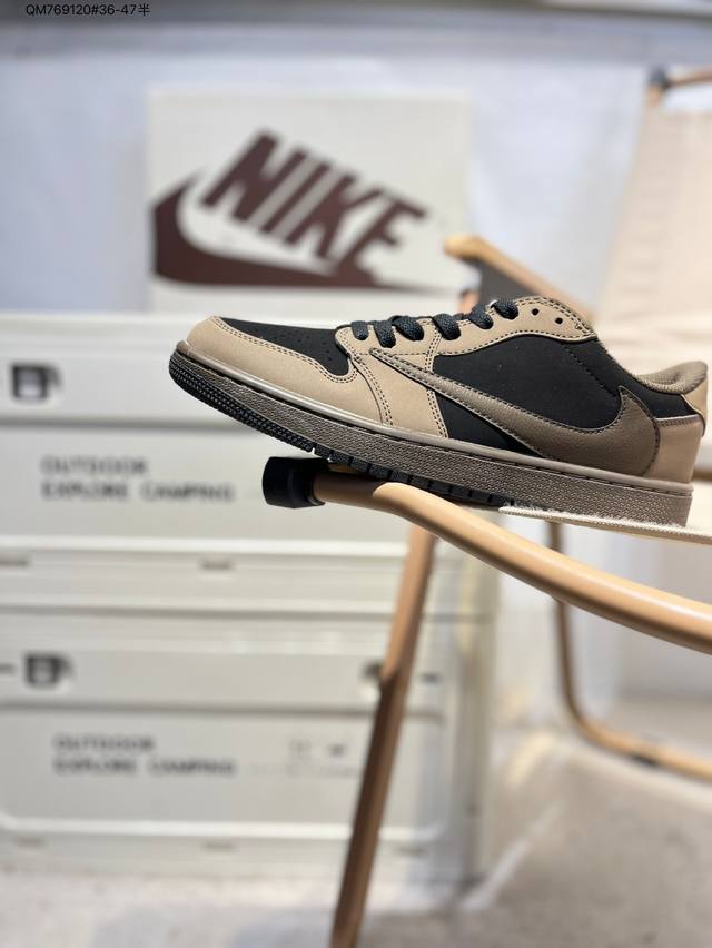 Air Jordan 1 Low Golf Sp Neutral Oliv Aj1乔丹一代高尔夫版系列低帮经典复古文化休闲运动鞋“Ts联名倒钩”Cq4277 Q
