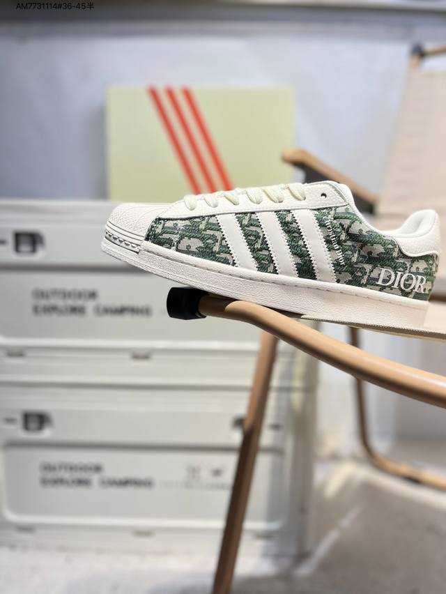 迪奥 X Adidas Originals Superstar 经典配色 经典贝壳头官网同步 实拍首发渠道正品订单 诠释市场最高工艺水平区别市面普通真标版本，进