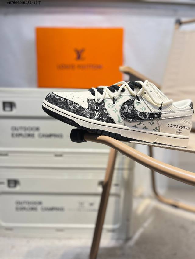 Lv X Nike Sb Dunk Low 大厂出品 极力推荐 新配色 原装头层材料 独家版型蒸餾加工 帶來的是更好的视觉和脚感体验 大厂纯原品质出货 清洁度