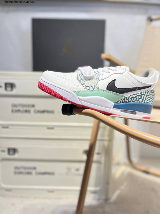 Air Jordan Legacy 312 乔丹篮球鞋系列 号称 “最强三合一” 的 Jordan Legacy 312，自然有着杂交结合的设计，它的名字就展现