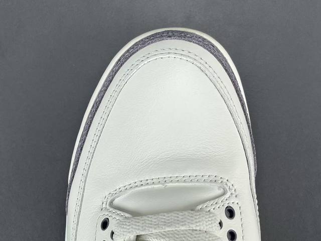 渠道优势 ！ Og版 Aj3 Jordan Air Jordan 3 “Sail” 潮流百搭 防滑耐磨 中帮 复古篮球鞋 女款 白灰色 尺码36-47.5 货号