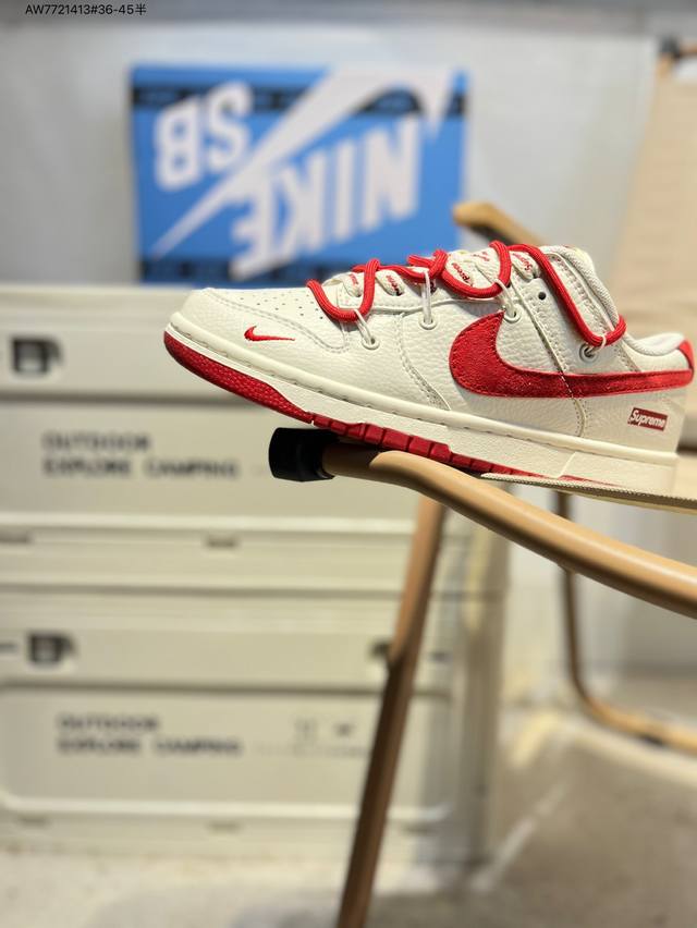 Supreme X Nike Sb Dunk Low 大厂出品 极力推荐 新配色 原装头层材料 独家版型蒸餾加工 帶來的是更好的视觉和脚感体验 大厂纯原品质出货