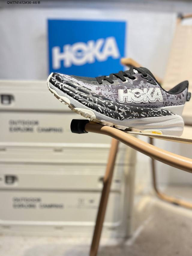Hoka One One M Speedgoat 6 低帮专业越野跑步鞋 实拍首发 相较于前几代Mafate包裹感更好 跟Speedgoat 快速羚羊 系列比起
