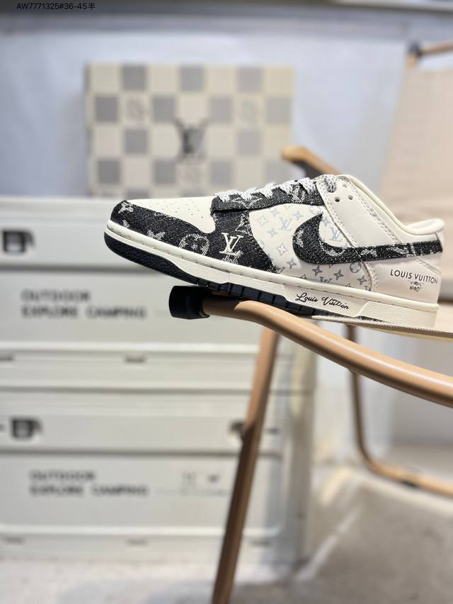 Lv X Nike Sb Dunk Low 大厂出品 极力推荐 新配色 原装头层材料 独家版型蒸餾加工 帶來的是更好的视觉和脚感体验 大厂纯原品质出货 清洁度