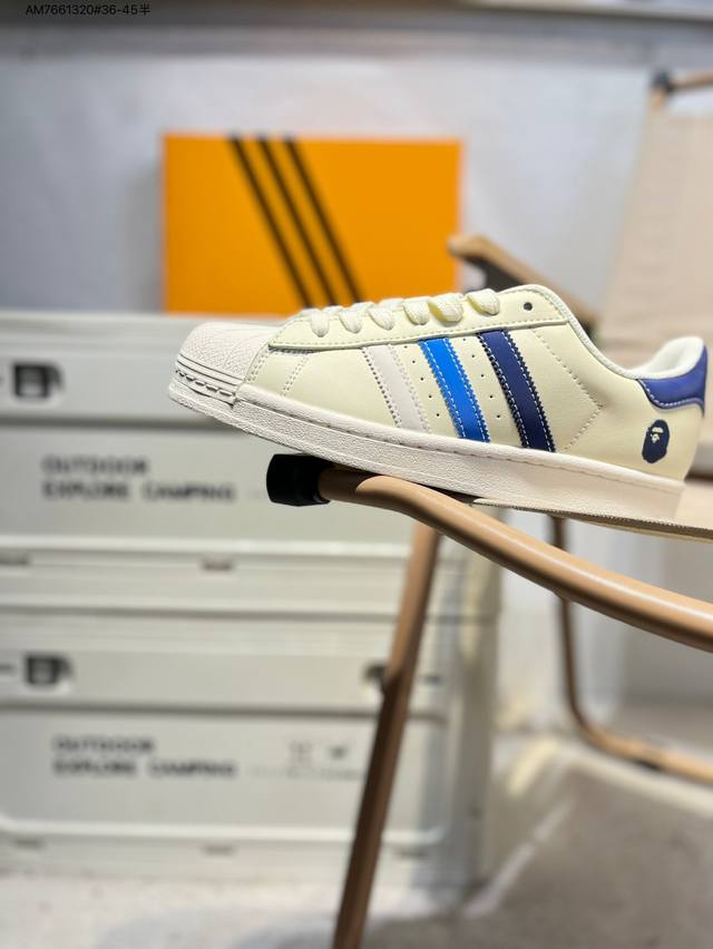 猿人头 X Adidas Originals Superstar 经典配色 经典贝壳头官网同步 实拍首发渠道正品订单 诠释市场最高工艺水平区别市面普通真标版本，