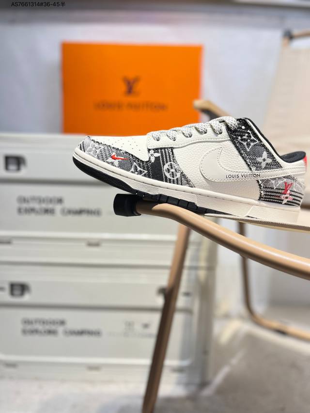Lv X Nike Sb Dunk Low 大厂出品 极力推荐 新配色 原装头层材料 独家版型蒸餾加工 帶來的是更好的视觉和脚感体验 大厂纯原品质出货 清洁度
