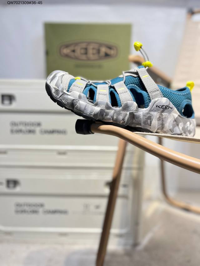 Keen凉鞋 人气户外休闲鞋品牌-科恩Keen Uneek Flat-M 平底编织弹力穿搭溯溪涉水鞋1026686 Qw702 9#36-45