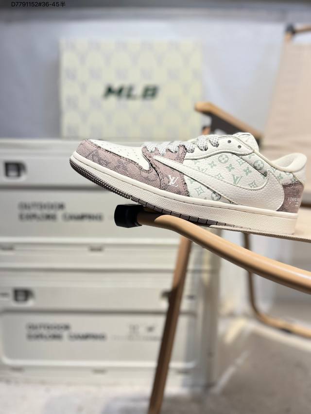 618福利特价 公司级头层皮# 乔丹Air Jordan 1 Low Aj1低帮系列篮球鞋 官方同步配色 原装级产物 #拒绝公底 立体鞋型 细节完美 高清洁度S
