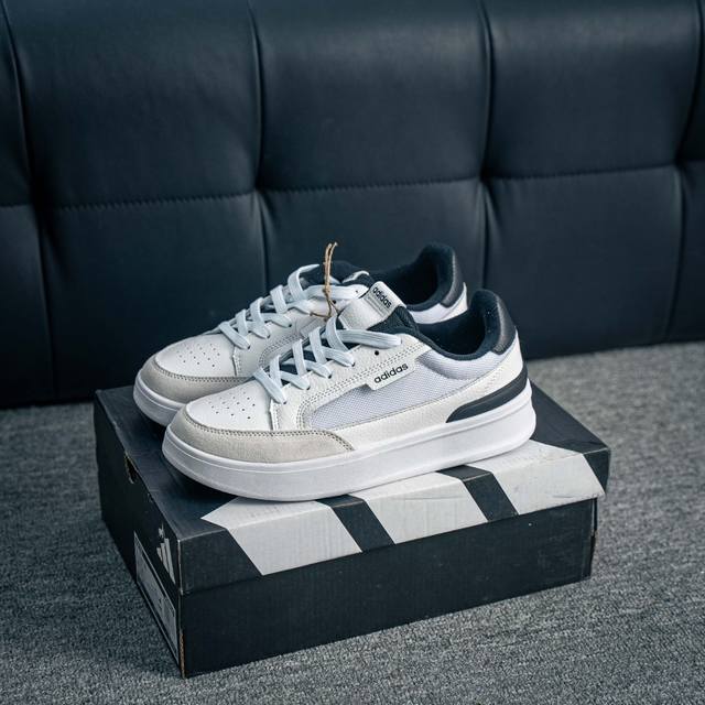核心私 阿迪达斯Adidas Aspyre 校园休闲板鞋 海外渠道版 原盒原标 贴合前脚掌弧度适合多种脚型带来舒适脚感 舒适柔软提供良好脚感 新潮时尚稳固的后跟