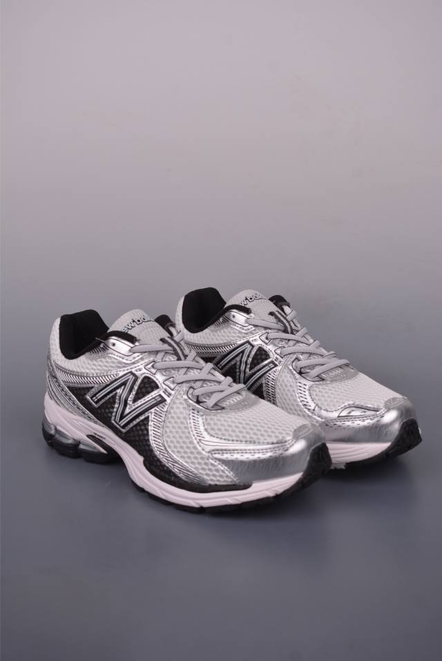 New Balance Nb 860V2 防滑耐磨低帮跑步鞋 公司级版本 AiméLeon Dore的灵感来自闪亮的覆盖层 这是当时高性能跑鞋的常见设计细节Ai
