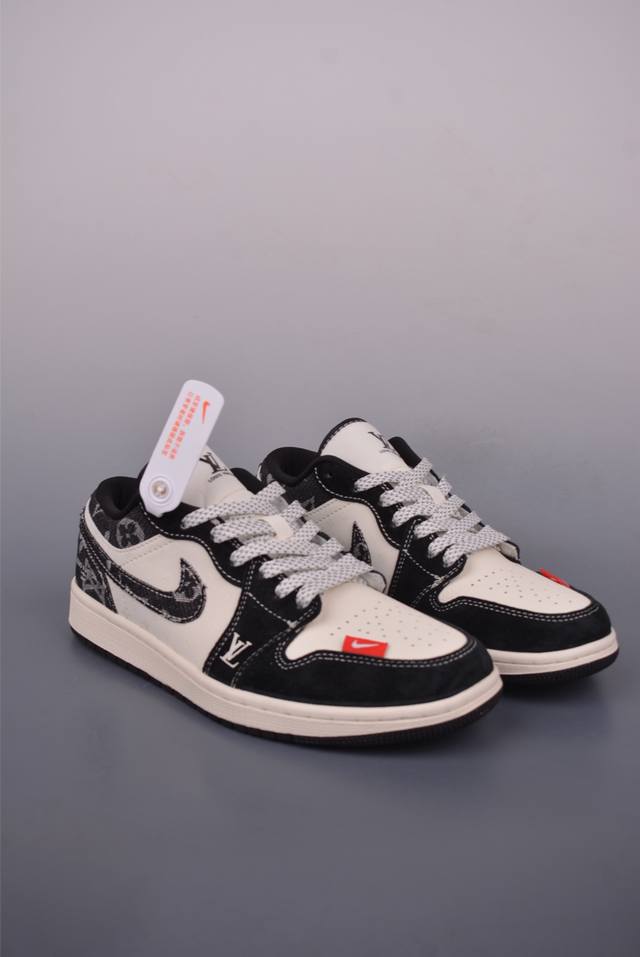 Nike Jordan Air Jordan 1 Lv联名 纯原大厂出品 极力推荐 定制鞋盒 大厂纯原品质出货 超高清洁度 皮料切割干净无任何毛边 细节完美 官