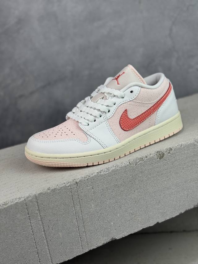 顶级原版 公司级 平台货 Air Jordan 1 Low 粉白 Ib8156-133 男女鞋 35.5-45