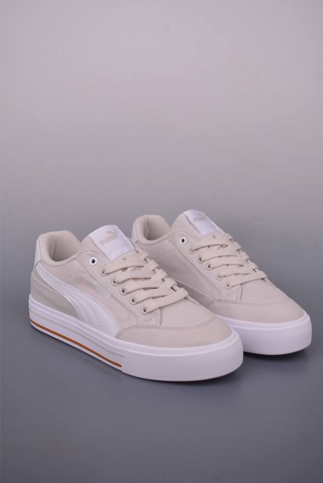 Puma Court Classic Vilc Fs透气布面 彪马薄底系列 复古运动休闲跑鞋 鞋面设计轻量透气 提供了舒适性和穿着感受 柔软内里材质 穿着更加舒