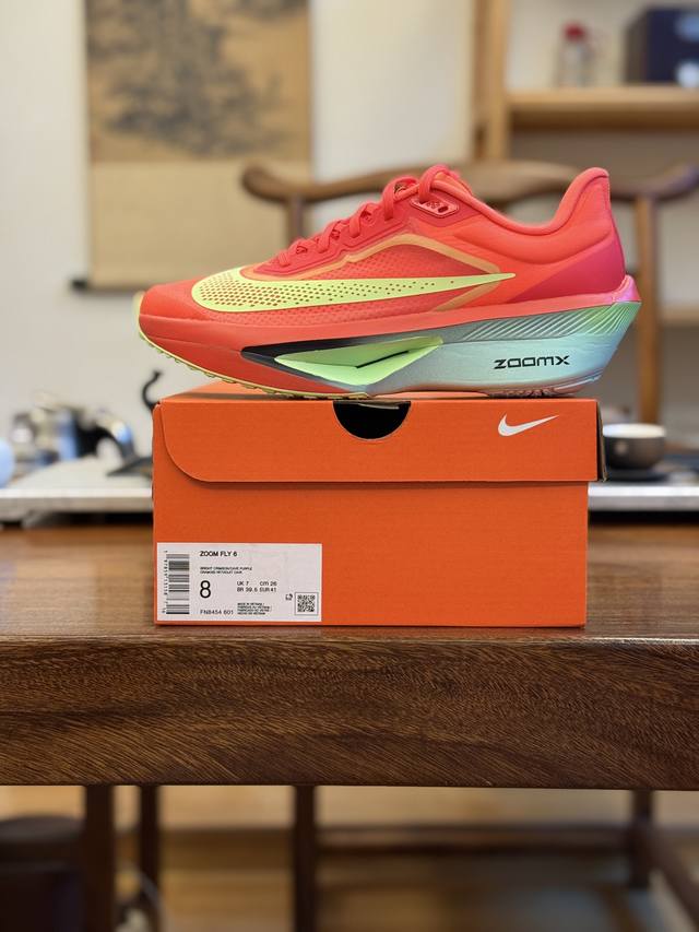公司级 Zoom Fly 6 跑鞋 红色 Fn8454-601 男女鞋 36 36.5 37.5 38 38.5 39 40 40.5 41 42 42.5 4