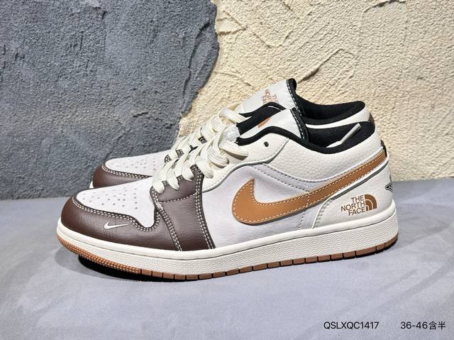 乔丹 Air Jordanaj1 Aj1 乔丹1代 乔1 乔1低帮系列Air Jordan 1 Low 货号：Xx2421-021 乔1低帮北面米灰 码数：36