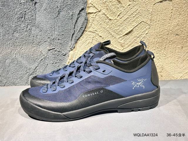 新品上市实拍 Arcteryx Konseal Lt W 始祖鸟 此款鞋采用近几年比较流行的版型设计，外观时尚大气，鞋底采用耐磨的材质，穿上它，让您在平时生活和