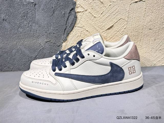 新品上市实拍 Travis Scott X Fragment Design X Jordan Air Jordan 1 Low Og Sp Aj1 乔1Lv联名