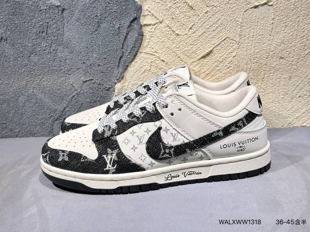 新品上市实拍 Nike Sb Dunk Low X Louis Vuitton 米棕纯原大厂出品 极力推荐原装头层材料 独家版型蒸餾加工帶來的是更好的视觉和脚感
