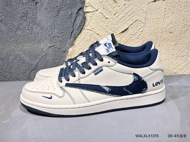 新品上市实拍 Travis Scott X Fragment Design X Air Jordan 1 Low Og Sp Aj1 乔1 Supreme联名-