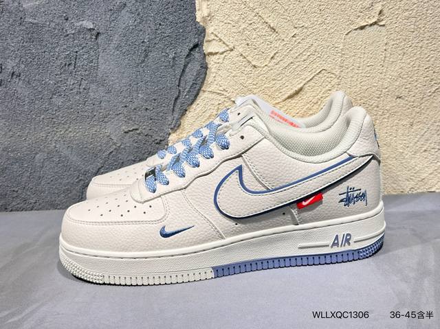 Nike Air Force 1 '07 Low “古驰联名 经典灰花纹”空军一号 低帮 运动鞋 休闲鞋 折边针车 工艺难度大 原楦头原纸板 原装鞋盒 定制五金