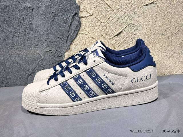 新品上市实拍 Adidas Originals Superstar 阿迪达斯 三叶草 贝壳头’Diy’系列低帮经典百搭休闲运动板鞋 原装头层材料 用料绝不含糊