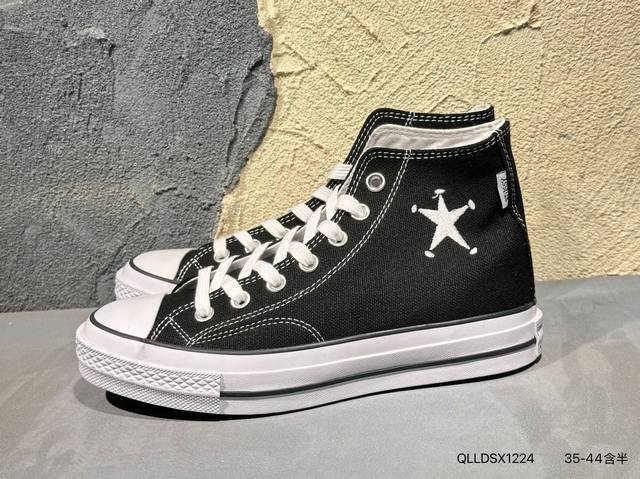 新品上市实拍 匡威 Stussy X Converse Chuck Taylor 斯图西 全新联名鞋款海外地区同步发售 美国潮牌 斯图西Stussy与匡威联手打