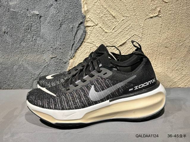 新品上市实拍 耐克Nike Zoomx Invincible Run Fk3 短跑马拉松系带系列轻量休闲运动慢跑鞋 货号:Dr2615-003 Qaldaa11