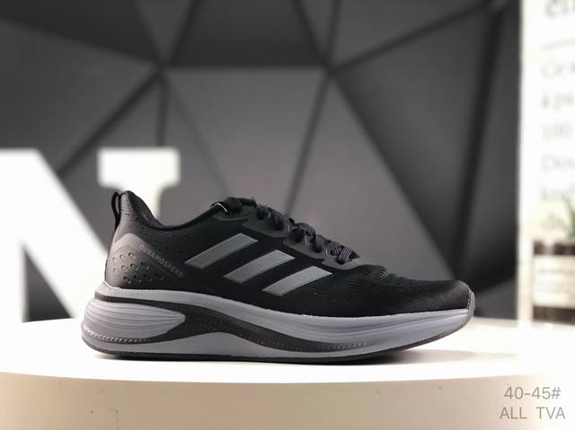 阿迪达斯 Running Shoes 轻质 休闲运动跑步鞋。采用了后掌气垫 Air-Zoom 的设计，升级中底为Cushlon St，材质上更显得轻盈透气，耐磨