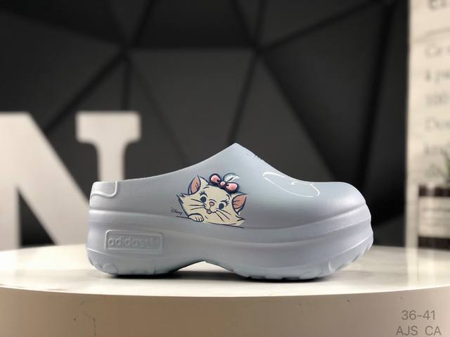 阿迪达斯 Adidas Originals Adifom Stan Smith Mule 防滑耐磨轻便运动 凉鞋 穆勒 拖鞋 厨师鞋 轻松脚感 一穿即走 这款拖