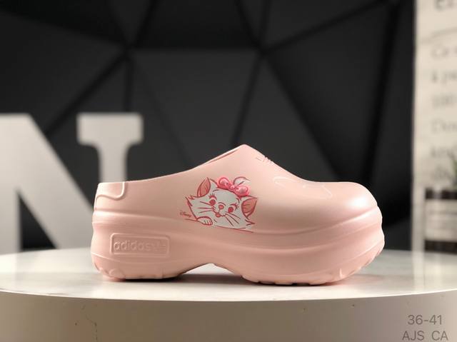 阿迪达斯 Adidas Originals Adifom Stan Smith Mule 防滑耐磨轻便运动 凉鞋 穆勒 拖鞋 厨师鞋 轻松脚感 一穿即走 这款拖