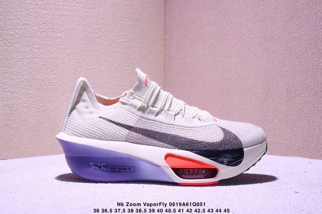 Nk Zoom Vaporfly Next%3 Ek 全新超级马拉松气垫超轻运动休闲跑鞋Hj7041-300 #鞋款搭载两个Airzoom缓震配置，全掌型碳纤维