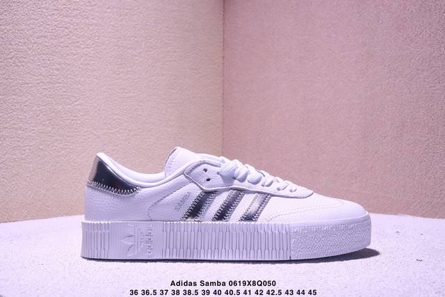 Adidas Originals Sambarose 防滑减震 低帮 板鞋 货号:Ee9017 尺码:35.5 36 36.5 37 38 38.5 39 40