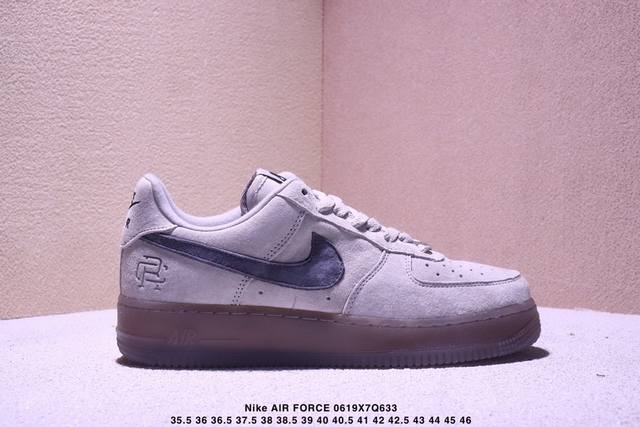 耐克Nike Air Force 1‘07 空军一号低帮百搭休闲运动板鞋。柔软、弹性十足的缓震性能和出色的中底设计，横跨复古与现代的外型结合，造就出风靡全球三十