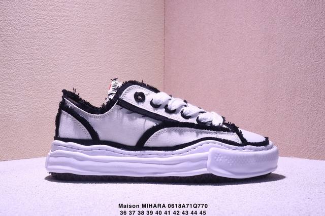 余文乐挚爱单品 复古溶解风 日本概念时装设计师三原康裕品牌Mmy Maison Mihara Yasuhiro Original Sole Canvas Low