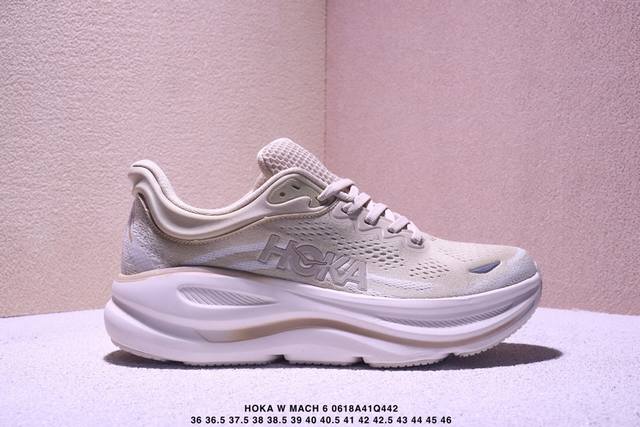 小红书推荐Hoka W Mach 6全新配色 这个品牌来自于新西兰的毛利语，Hoka表示大地，One One表示飞越，连起来就是飞越地平线，One One不是读
